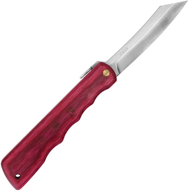 Higonokami Woody VG10 Folder Red - 3 inch Blade