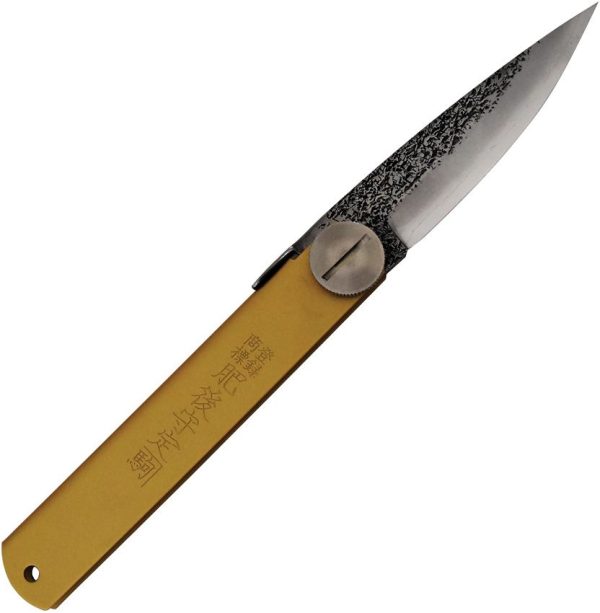 Higonokami VG10 Outdoor Folding Knife - Brass Handle