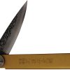 Higonokami VG10 Outdoor Folding Knife - Brass Handle