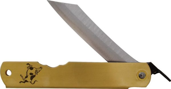 Higonokami Warikomi Folder Ox Blue Paper Steel Folding Knife Japan