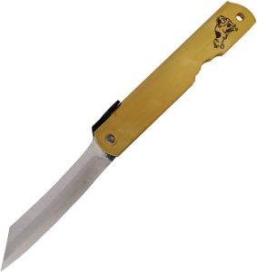 Higonokami Warikomi Folder Dog Blue Paper Steel Folding Knife