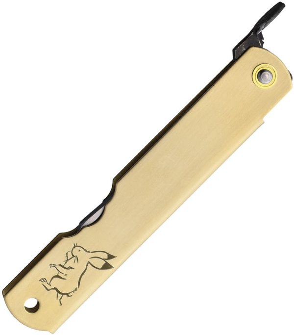 Higonokami Warikomi Folder Rabbit 3.25" Blue Paper Steel Folding Knife