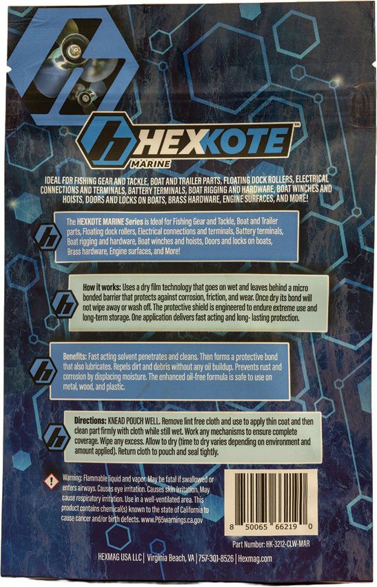 Hexkote Marine Series Reusable Wipe - Eco Cleaning