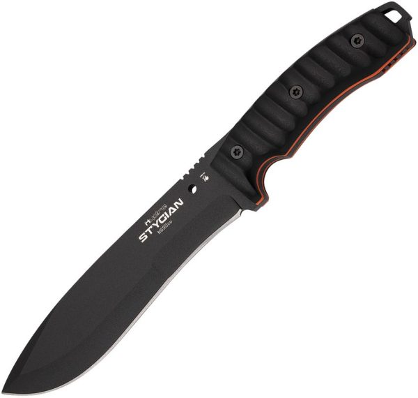 Hydra Knives Stygian Fixed Blade 7" N690 Black G10 Kydex