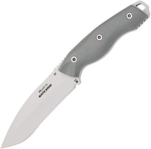 Hydra White Noise Fixed Blade Knife K110 Steel Gray G10