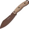 Hydra Noctem Fixed Blade Knife K110 Steel Tan G10 EDC