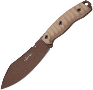 Hydra Noctem Fixed Blade Knife K110 Steel Tan G10 EDC