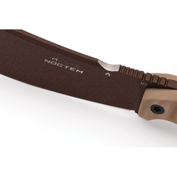 Hydra Noctem Fixed Blade Knife K110 Steel Tan G10 EDC