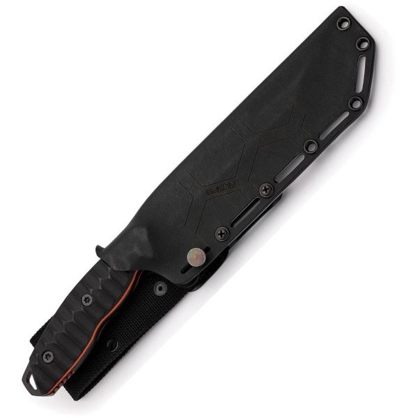 Hydra Knives Gekido Fixed Blade Tanto Sleipner Steel Black G10