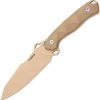 Hydra Knives Hecate II Fixed Blade Desert Tan Niolox 5"