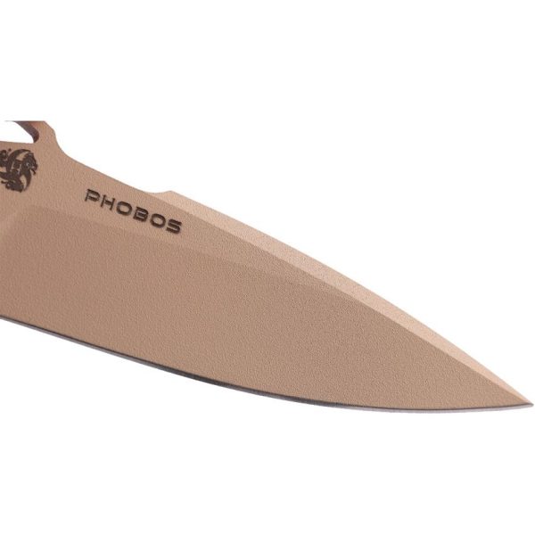 Hydra Knives Phobos Fixed Blade Sleipner Steel Desert Tan