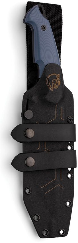 Hydra Knives Legio IX Fixed Blade Blue Sleipner Steel 7.13"