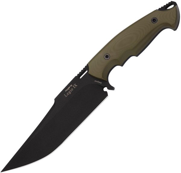 Hydra Legio IX Fixed Blade Green G10 Sleipner Steel Knife