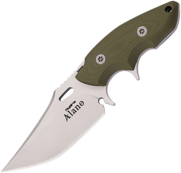 Hydra Knives Alano Fixed Blade Green - Sleipner
