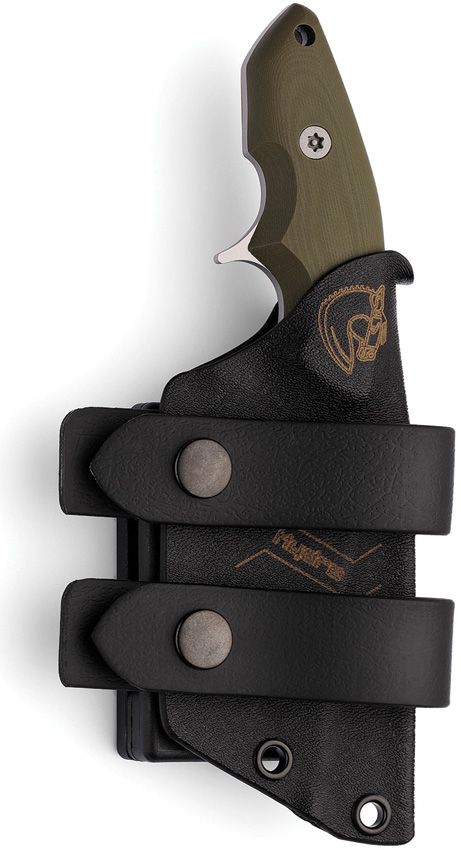 Hydra Knives Alano Fixed Blade Green - Sleipner