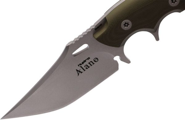 Hydra Knives Alano Fixed Blade Green - Sleipner