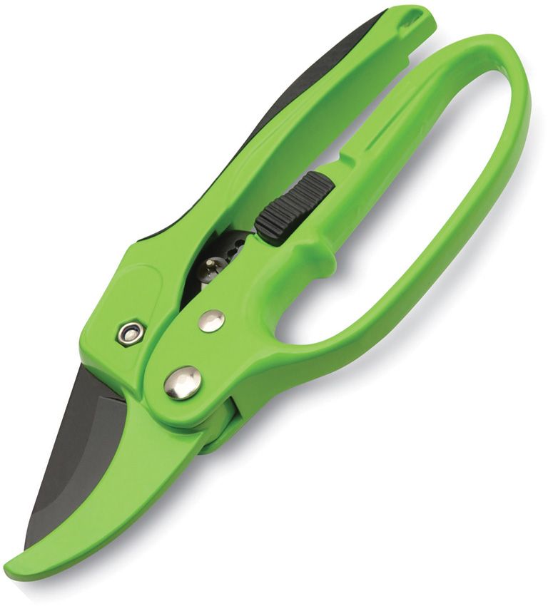 HME Heavy Duty Ratchet Shears 8" Green Aluminum Handle