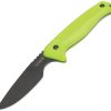 HME Caping Fixed Blade 3.5in - Green Rubber