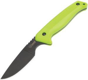HME Caping Fixed Blade 3.5in - Green Rubber