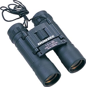 Humvee Binoculars 10x25 - Black Rubber Armor Coated