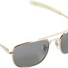 HMV52BG.jpg Humvee Military Pilot Sunglasses Gold - Polarized