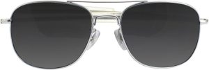 Humvee Military Sunglasses Silver - UV 400 Polarized
