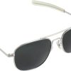 Humvee Military Sunglasses Silver - UV 400 Polarized