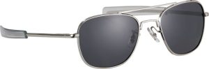 Humvee Military Pilot Sunglasses Silver - Polarized
