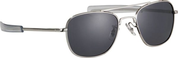 Humvee Military Pilot Sunglasses Silver - Polarized