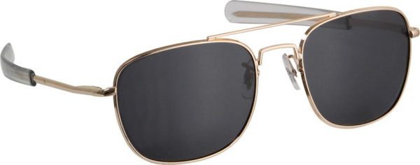 Humvee Military Pilot Sunglasses Gold - Matte Finish