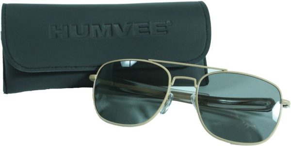 HMV57BTAN.jpg Humvee Pilot Sunglasses 57mm Desert Khaki Frame