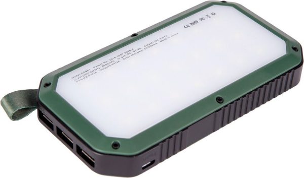 Humvee LED Light Power Bank 8000mAh Solar/USB