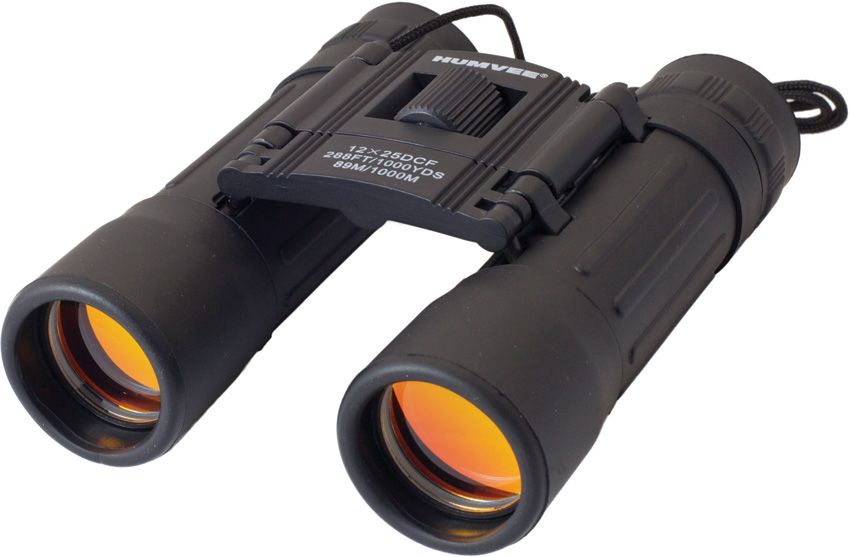 HMVB12X25B.jpg Humvee 12x25 Compact Binoculars w/ Carry Case