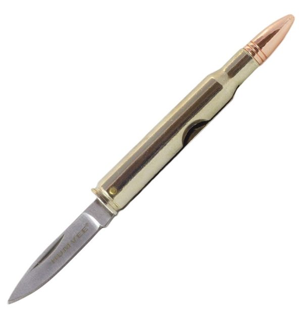 Humvee 25 Piece Bullet Folding Knife Display w/ Sheath