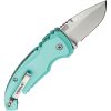 Hogue Auto A01 Microswitch Drop Point - Teal 4 inch