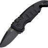 Hogue Auto A01 Microswitch Drop Point - Black Cerakote