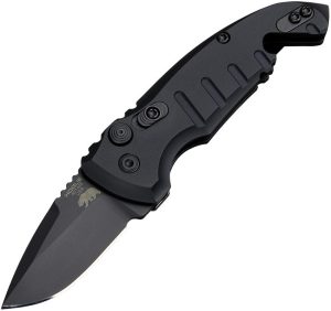 Hogue Auto A01 Microswitch Drop Point - Black Cerakote
