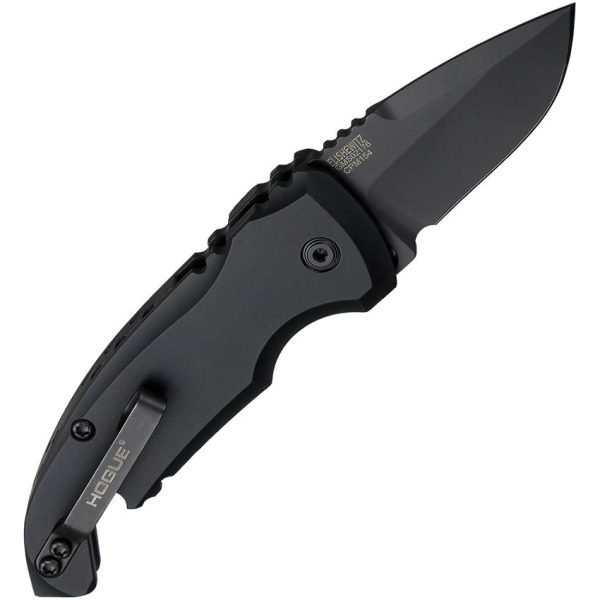 Hogue Auto A01 Microswitch Drop Point - Black Cerakote