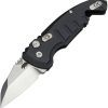 Hogue Auto A01 Microswitch Wharncliffe - Black 4 inch