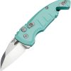 Hogue Auto A01 Microswitch Wharncliffe - Teal 4 inch