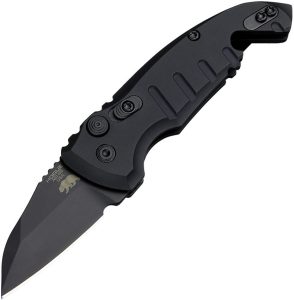 Hogue Auto A01 Microswitch Wharncliffe - Black Cerakote