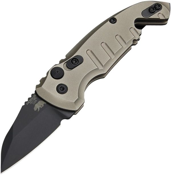 Hogue Auto A01 Microswitch Wharncliffe - FDE Cerakote