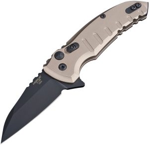 Hogue X1 Microflip Button Lock Wharncliffe - FDE