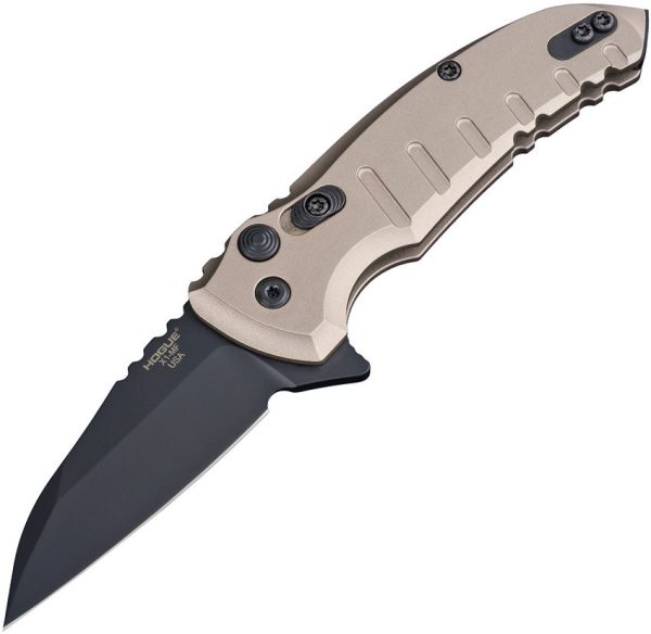 Hogue X1 Microflip Button Lock Wharncliffe - FDE