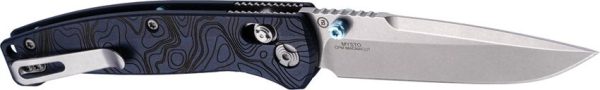 Hogue Mysto Manual Folding Knife CPM MagnaCut Blue Richlite