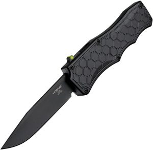 Hogue Auto Exploit OTF Clip Point Tritium Black PVD