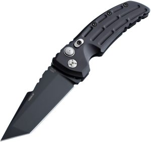 Hogue Auto Ex-A01 Button Lock Tanto Black Cerakote
