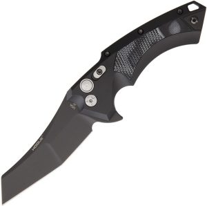 Hogue X5 Button Lock Wharncliffe CPM 154 Folding Knife Black
