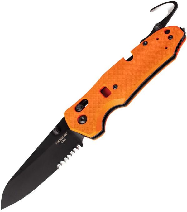 Hogue Trauma First Response Tool Folding Knife N690 Orange