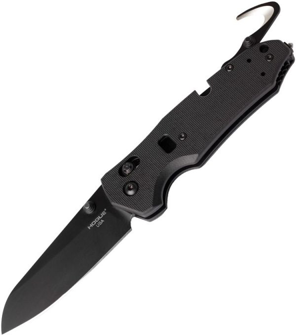 Hogue Trauma First Response Tool N690 Folding Knife Black G10
